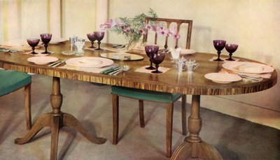 Eettafel ingericht door Harrods Ltd., Londen, 1937 door Unbekannt