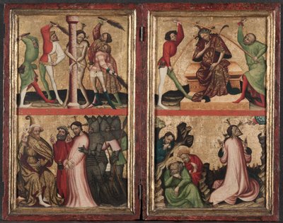 Diptiek met de Passie van Christus, ca. 1400 door Unbekannt