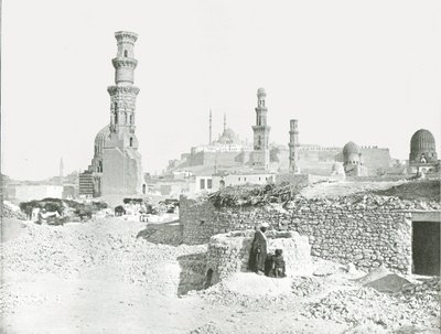 Verre uitzicht op de Citadel, Caïro, Egypte, 1895 door Unbekannt