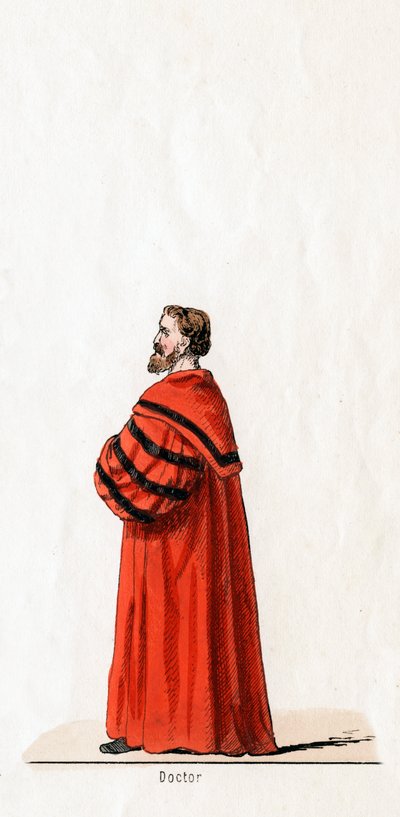 Doctor Butts, kostuumontwerp voor Shakespeares toneelstuk, Henry VIII door Unbekannt
