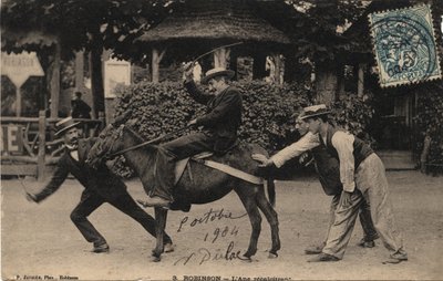 Ezel Tetu en Recalcitrant - Ansichtkaart gedateerd 1904 door Unbekannt
