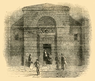 Deur van Newgate, ca. 1872 door Unbekannt