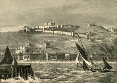 Dover, vanaf de zee, 1898 door Unbekannt