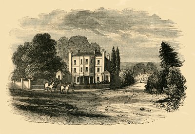 Dr. Glennies Academie, Dulwich Grove, in 1820, ca. 1878 door Unbekannt