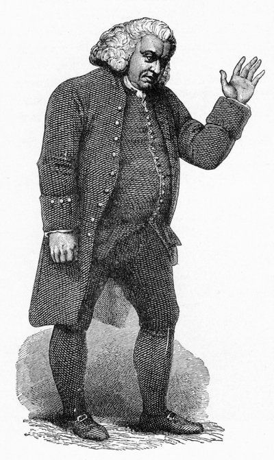 Dr. Johnson, Engelse letterkundige, ca. 1780 door Unbekannt