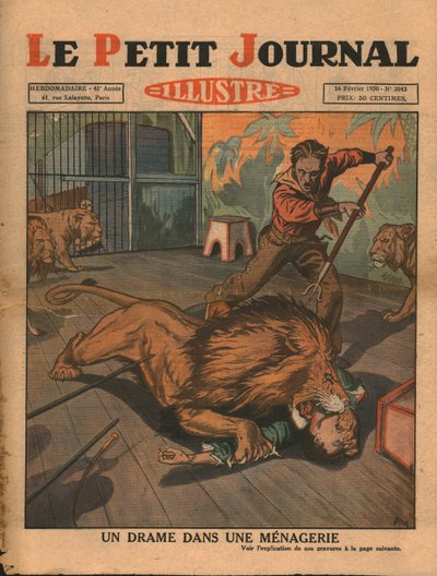 Drama in een menagerie door Unbekannt