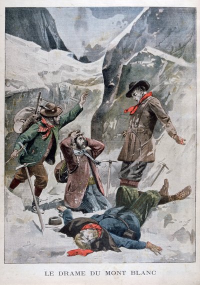 Drama op de Mont Blanc, Alpen door Unbekannt