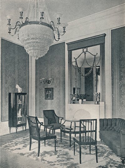Salon, ca. 1911 door Unbekannt