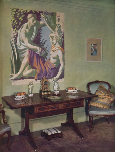 Salon in een Londens appartement ingericht door Frankland Dark, F.R.I.B.A. voor eigen gebruik, ca. 1945 door Unbekannt