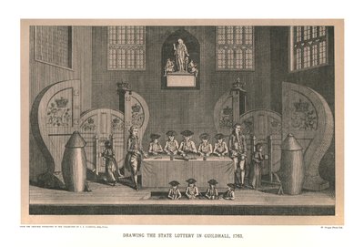 De Staatsloterij Trekken, 1763, 1886 door Unbekannt
