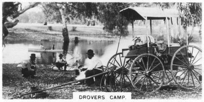 Drovers kamp, Australië, 1928 door Unbekannt