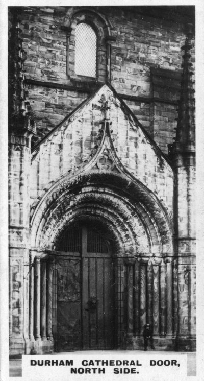 Durham kathedraal deur, noordzijde, ca. 1920s door Unbekannt