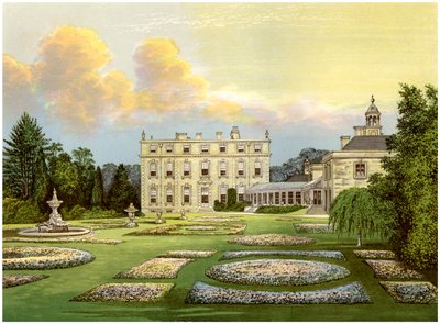 Dytchley House, Oxfordshire, huis van burggraaf Dillon, ca. 1880 door Unbekannt