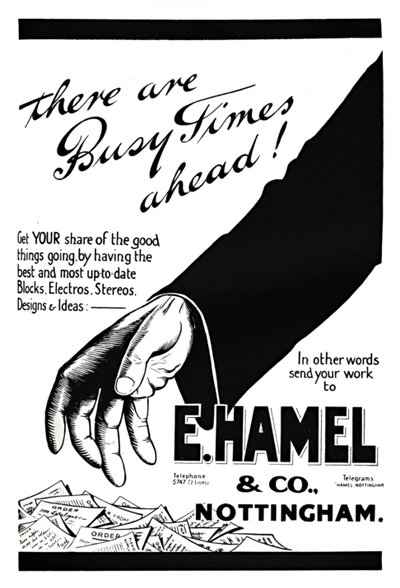 E. Hamel & Co. advertentie - Er komen drukke tijden aan!, 1919 door Unbekannt