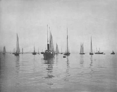 Vroege Ochtend op New York Bay, ca. 1897 door Unbekannt