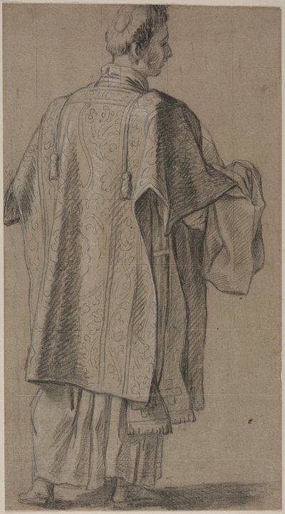 Geestelijke gezien van achteren, ca. 1645-48 door Unbekannt