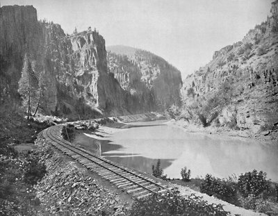 Echo Kliffen, Canyon van de Grand River, Colorado, ca. 1897 door Unbekannt