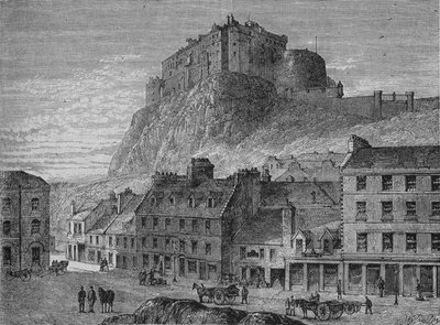 Kasteel van Edinburgh, ca. 1880 door Unbekannt