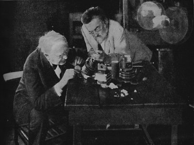 Edison en Steinmetz bundelen krachten om succes te behalen, 1922, ca. 1925 door Unbekannt