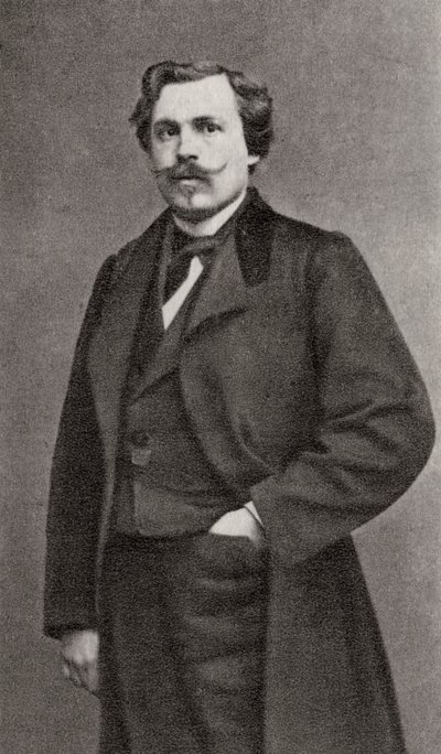Edmond de Goncourt, Franse auteur, 1868 door Unbekannt