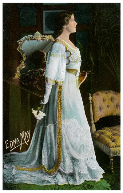 Edna May, Amerikaanse actrice en zangeres, ca. 1900-1919 door Unbekannt