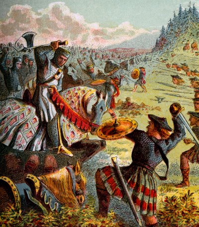 Edward I valt Schotland aan, ca. 1850 door Unbekannt