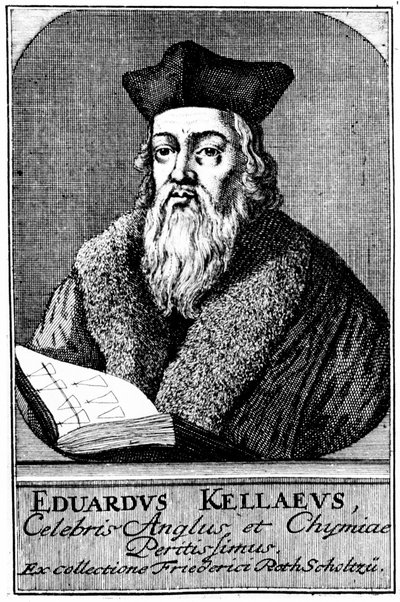 Edward Kelley, astroloog en alchemist, 1575 c1700 door Unbekannt