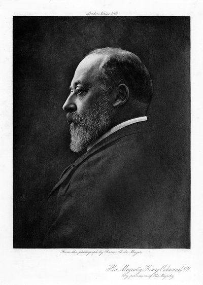 Edward VII, koning van het Verenigd Koninkrijk van Groot-Brittannië en Ierland, 1901-1910 door Unbekannt