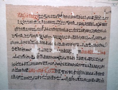 Egyptisch hiëratisch schrift door Unbekannt