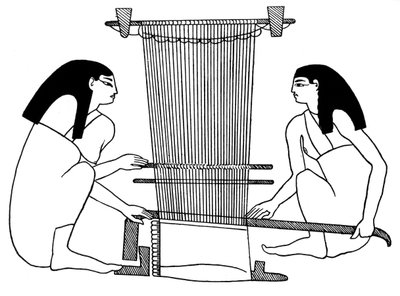 Egyptische wevers, ca. 3000 v.Chr. 1930 door Unbekannt