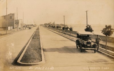 El Malecon, Cienfuegos, Cuba, ca. 1910 door Unbekannt