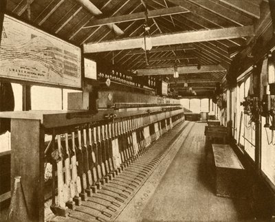 Electro-mechanische seinhuis bij Victoria, Southern Railway, 1930 door Unbekannt