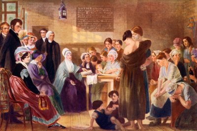 Elizabeth Fry 1780-1845 bezoekt Newgate Prison, 1926 door Unbekannt