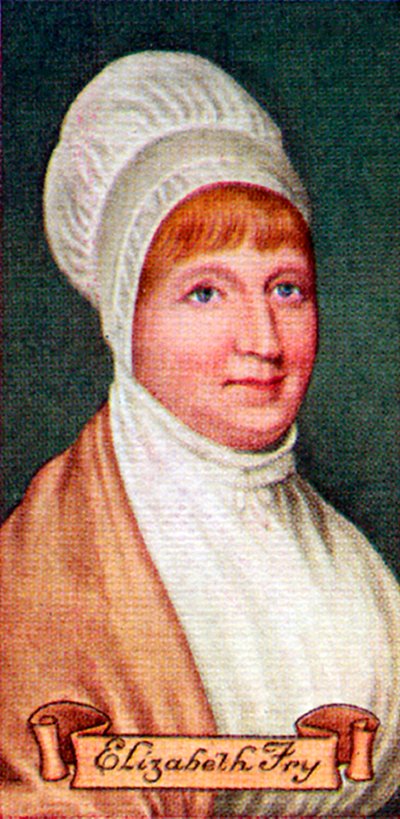 Elizabeth Fry, uit een serie sigarettenkaartjes, 1935 door Unbekannt