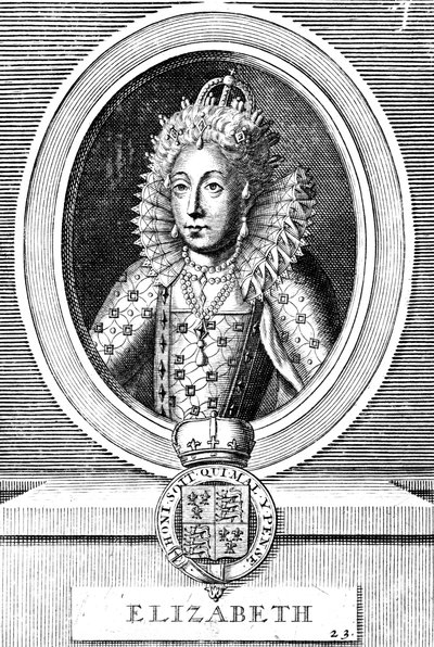 Elizabeth I, Koningin van Engeland en Ierland door Unbekannt