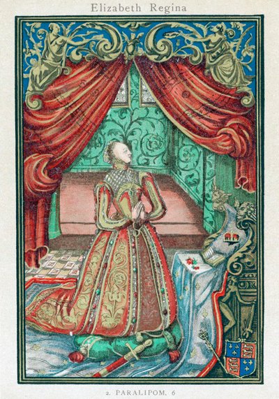 Elizabeth I, Koningin van Engeland en Ierland, 1569 door Unbekannt