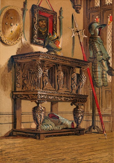 Elizabethaanse buffetkast of hofkast, c1845 door Unbekannt