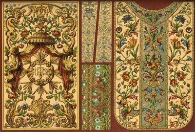 Borduurwerk, lederen wandtapijt, goudsmeedwerk, 17e, 18e en 19e eeuw, 1898 door Unbekannt