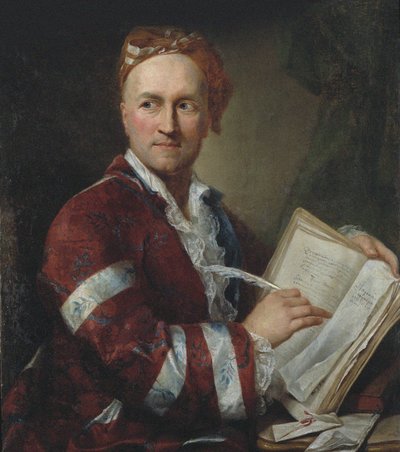 Portret van Emer de Vattel, de Neuchâtel-geleerde door Unbekannt
