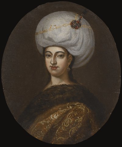 Emetullah Rabia Gülüs Sultan 1642-1715, favoriete gemalin van Sultan Mehmed IV, tweede helft van de 17e eeuw door Unbekannt