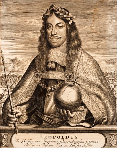 Keizer Leopold I 1640-1705 Uit: Schauplatz des Krieges, 1675 door Unbekannt