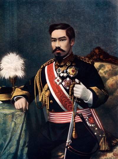 Keizer Meiji van Japan, eind 19e-begin 20e eeuw door Unbekannt
