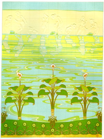 Geëmailleerde badkamertegels, 1898 door Unbekannt