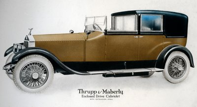 Gesloten aandrijving Rolls-Royce cabriolet met verlenging open, ca. 1910-1929 door Unbekannt
