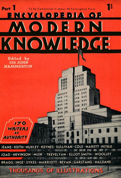Encyclopedie van moderne kennis Deel 1 advertentie door Unbekannt