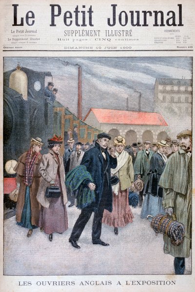 Engelse mensen bezoeken de Wereldtentoonstelling van 1900, Parijs, 1900 door Unbekannt