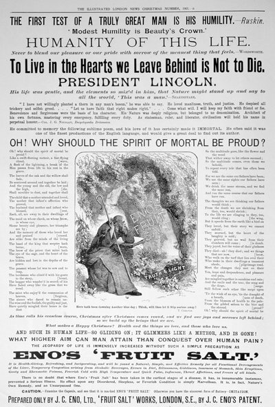 Enos Fruit Salt advertentie, 1907 door Unbekannt