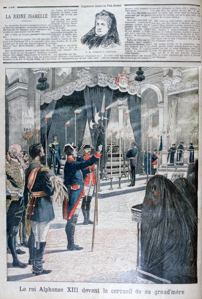 Graflegging van Isabella II van Spanje, Klooster van El Escorial, 1904 door Unbekannt