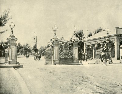 Ingang van het Regeringshuis, Melbourne, 1901 door Unbekannt