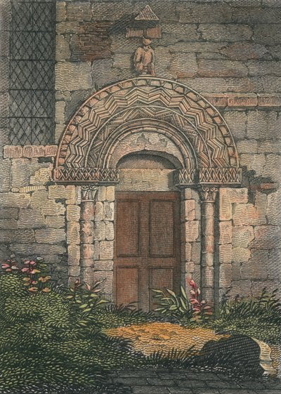 Ingang van de Patricksbourne-kerk door Unbekannt